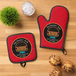 Grillmaster Grilling BBQ Ovenwant & Pannenlap Set