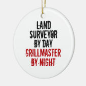Grillmaster Land Surveyor Keramisch Ornament (Links)