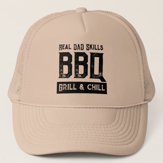 Grillmaster papa cool grappige trucker hoed pet (Voorkant)