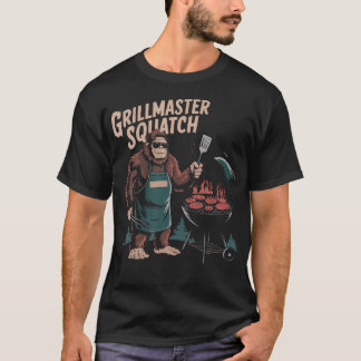 Grillmaster Sasquatch BBQ Liefhebber Grappig Grill T-shirt