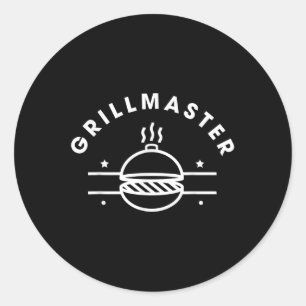 Grillmaster Shirt - BBQ Master Ronde Sticker