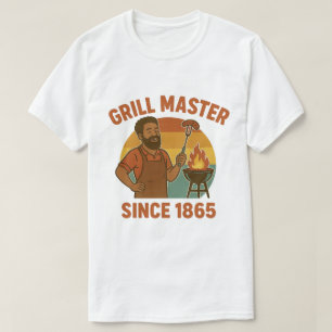 Grillmeester sinds 1865 Juneteenth BBQ Heritage T-shirt