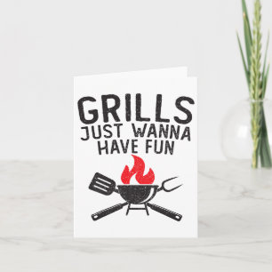 Grills willen gewoon plezier hebben grappige veron kaart