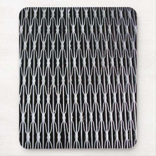 Grillwork Abstracte Mousepad Muismat (Voorkant)