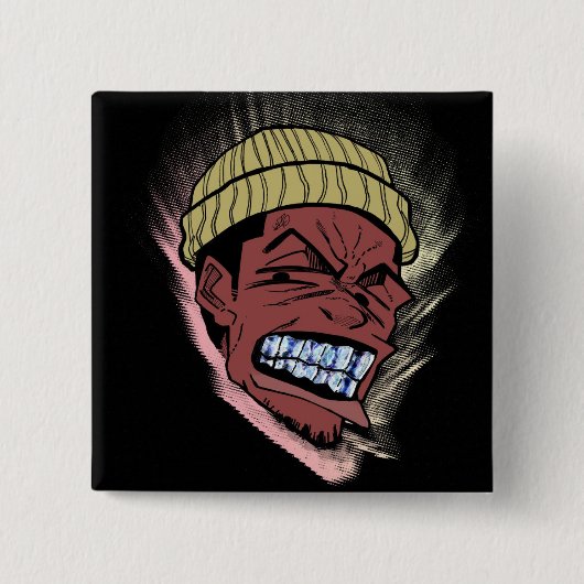 Grillz Vierkante Button 5,1 Cm (Voorkant)