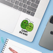 Grim Beans Grappige Groente Gekscherende Teksten  Sticker (Laptop met iPhone)