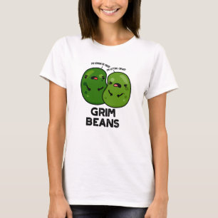 Grim Beans Grappige Groente Grollen  T-shirt