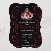 Grim gothique personnalisé Invitations à 16 partis (Devant / Derrière)