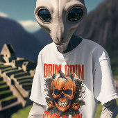 Grim Grin Pompoen Sin Halloween Fusion T-shirt