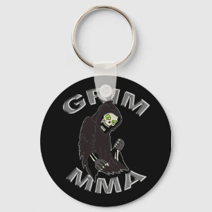 Grim MMA logo zwarte sleutelhanger