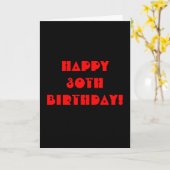 Grim Reaper 30e carte d'anniversaire (Fleur jaune)