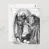 Grim Reaper briefkaart (Voorkant / Achterkant)