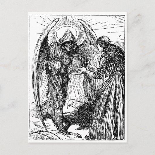 Grim Reaper briefkaart (Voorkant)