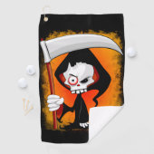 Grim Reaper Cartoon Golfhanddoek (Insitu)