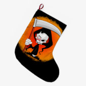 Grim Reaper Cartoon Grote Kerstsok (Voorkant (Hangend))