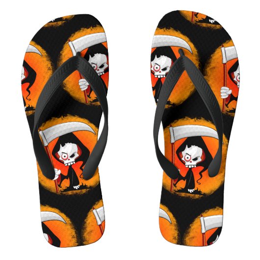 Grim Reaper Cartoon Teenslippers (Voetbed)