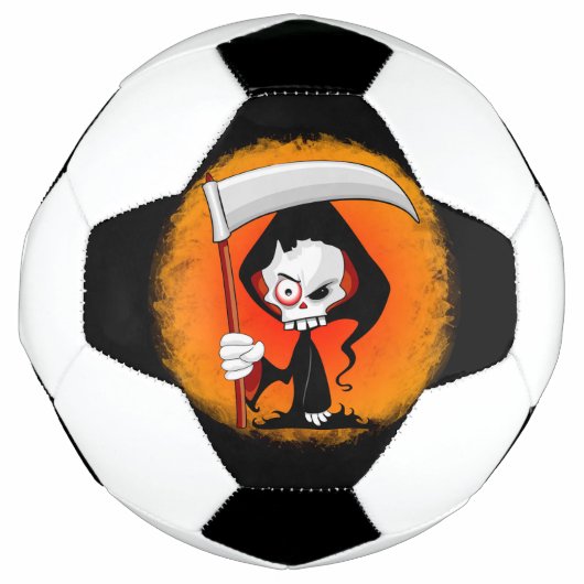 Grim Reaper Cartoon Voetbal (Voorkant)