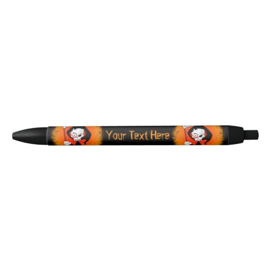 Grim Reaper Cartoon Zwarte Inkt Pen (Voorkant)