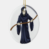 Grim Reaper Death Skeleton Keramisch Ornament (Rechts)