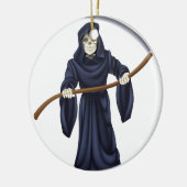 Grim Reaper Death Skeleton Keramisch Ornament (Links)