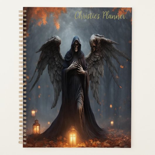 Grim Reaper, donkere engel Planner (Voorkant)