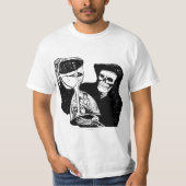 Grim Reaper en Man T-shirt (Voorkant)