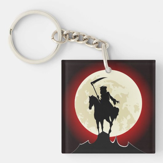 Grim Reaper Full Moon Sleutelhanger (Voorkant)