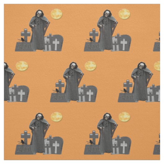 Grim Reaper Graveyard Stof (Swatch)