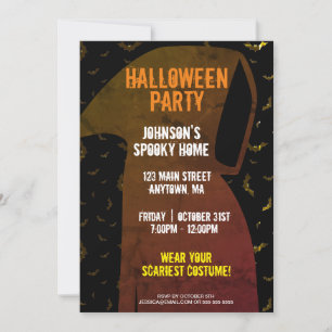 Grim Reaper Halloween Party Invitation