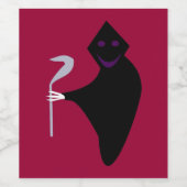 Grim Reaper Halloween Vin bouteille Étiquettes (Étiquettes simples)
