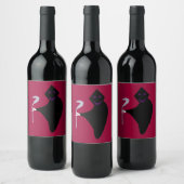 Grim Reaper Halloween Wine Bottle Labels Wijn Etiket (Flessen)