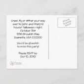 Grim Reaper Haunted Halloween Party Invitation (Dos)