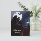 Grim Reaper Haunted Halloween Party Invitation (Debout devant)