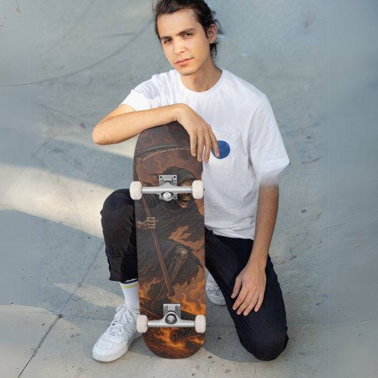 Grim Reaper in brand Skateboard