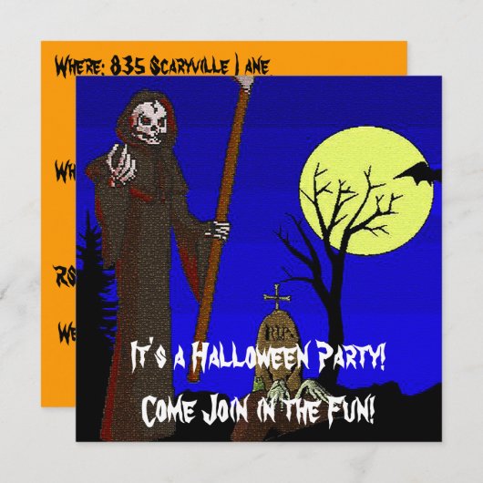 Grim Reaper in Graveyard Kaart (Voorkant / Achterkant)