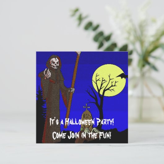 Grim Reaper in Graveyard Kaart (Staand voorkant)