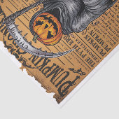 Grim Reaper Jack O’ Lantern Halloween Newspaper Tissuepapier (Detail)