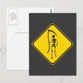 Grim Reaper kruising. Briefkaart (Voorkant / Achterkant)