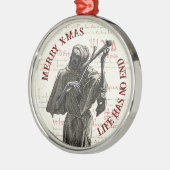 Grim Reaper Merry Xmas Ornament Charm (Links)