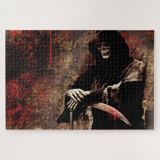 Grim Reaper met Machete Legpuzzel (Horizontaal)