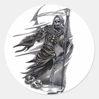 Grim Reaper neemt zielen Ronde Sticker