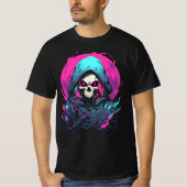 Grim Reaper Neo schedel, de dood zelf T-shirt (Voorkant)