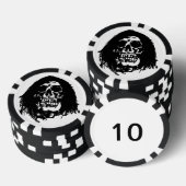 Grim Reaper Poker Chip (waarde van '10') (Opstapeling)