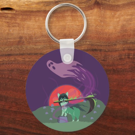 Grim Reaper Puppy Sleutelhanger (Voorkant)