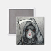 Grim Reaper Rat Magnet Magneet (Voorkant / Achterkant)