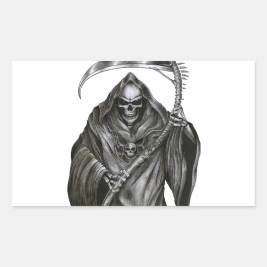 Grim Reaper Rechthoekige Sticker (Voorkant)