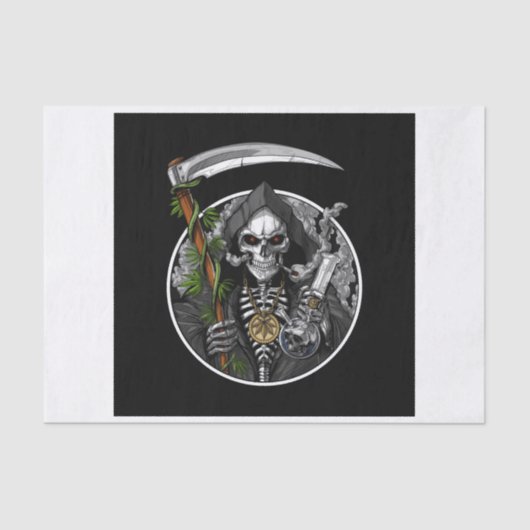 Grim Reaper Roken Wiet Tissue Papier (Voorkant)