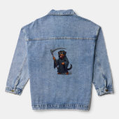 Grim Reaper Rottweiler Dog Denim Jacket (Achterkant)