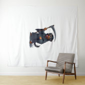 Grim Reaper Rottweiler Dog Wandkleed (In Situ (horizontaal))