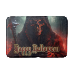 Grim Reaper Schedel Halloween Griezeld Kunst Badmat